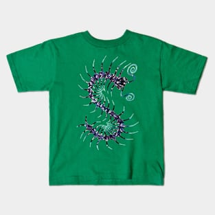 Dark Galaxy Centipede Kids T-Shirt